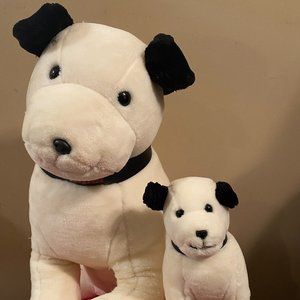 RCA Plush dogs Nipper 24' and 12'
